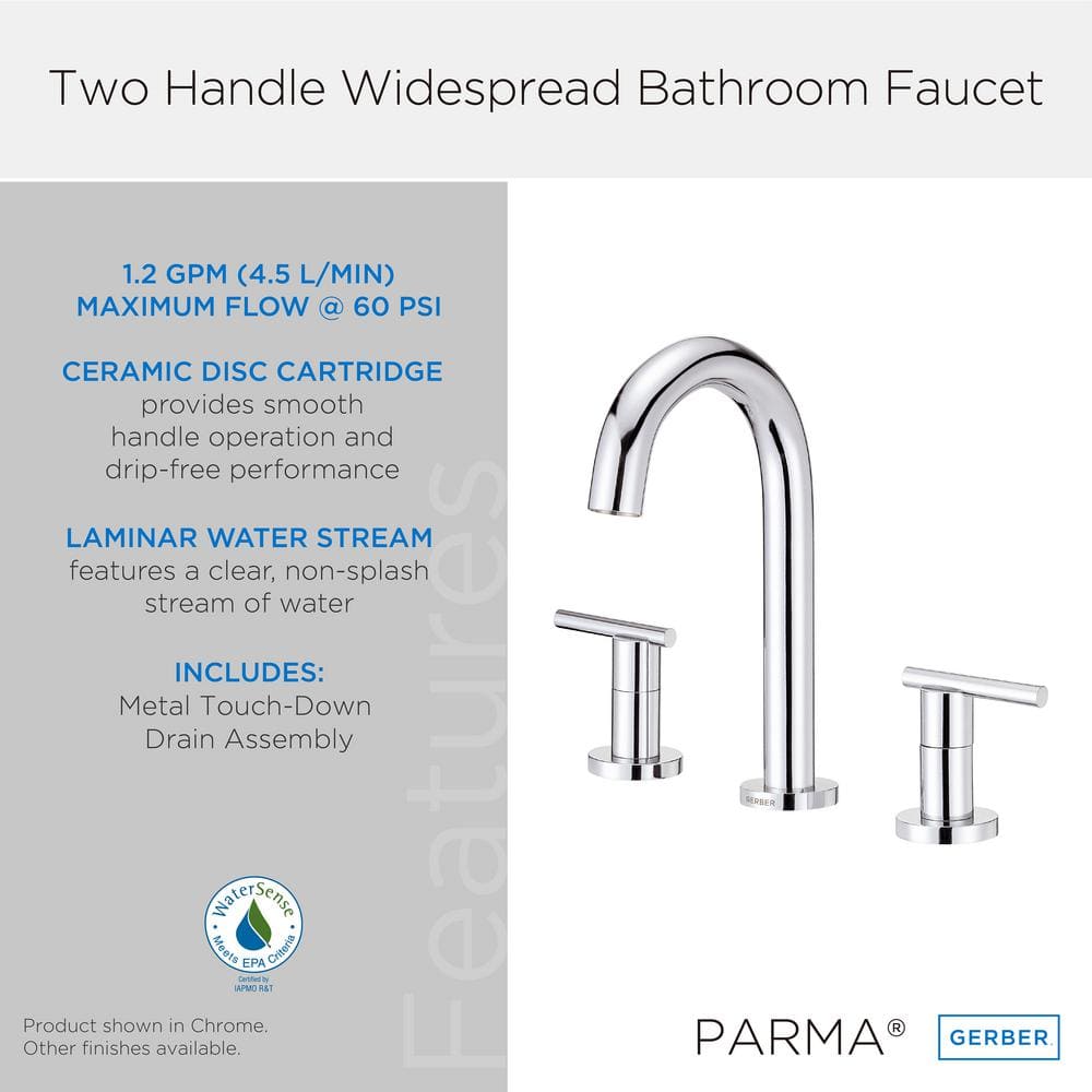 Parma Elegance Brushed Bronze Deck Mounted Faucet with Ceramic Handles