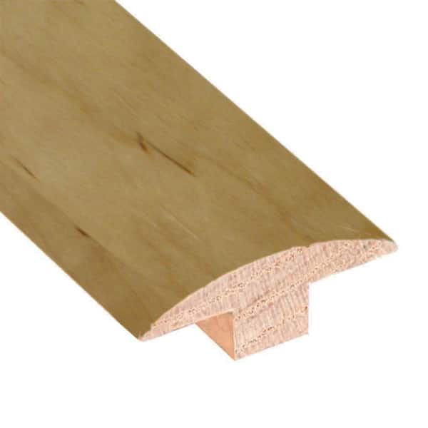 Unbranded Smoked Maple Natural 3/4 in. Thick x 2 in. Wide x 78 in. Length Hardwood T-Molding