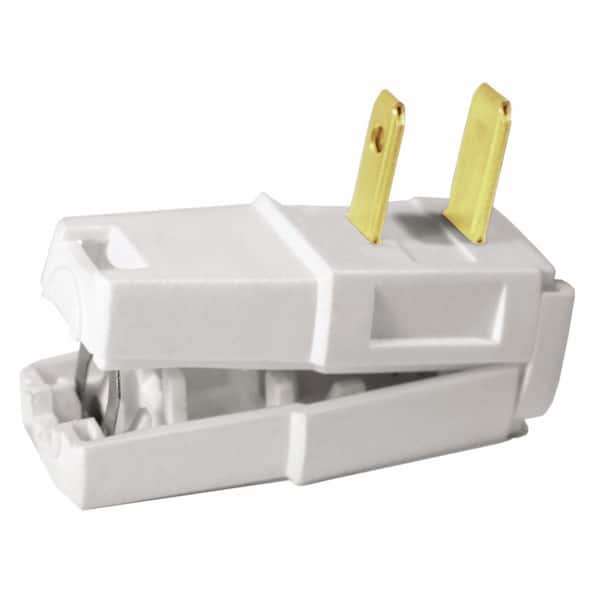 Leviton 15 Amp 125-Volt E-Z Wire Plug, White