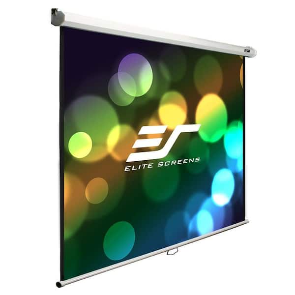 Elite Screens B Series 49 in. H x 87 in. W Manual Projection Screen with White Case