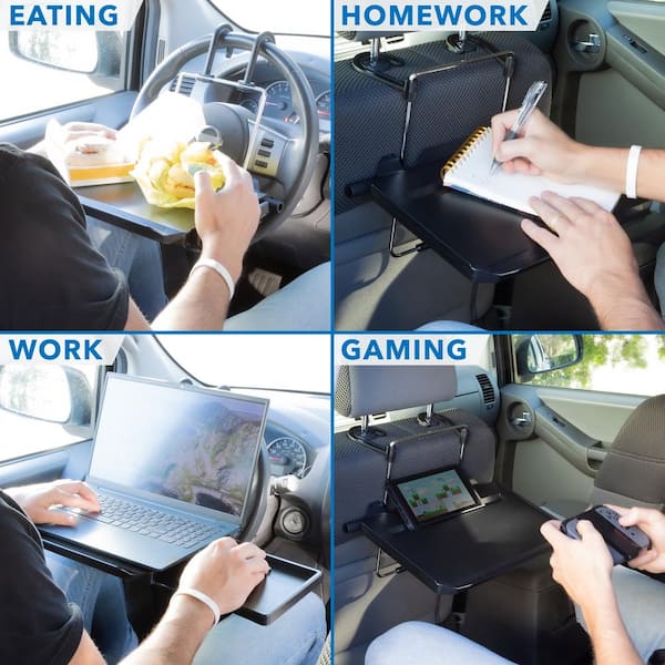 mount-it! Height Adjustable Steering Wheel and Head Rest Laptop