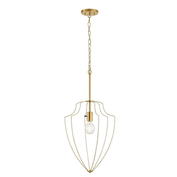 Basilica 1-Light Aged Brass finish Lantern Pendant Light