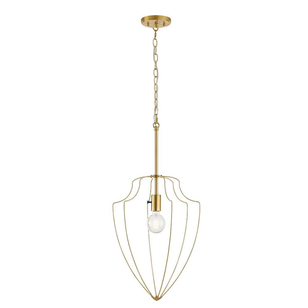 Home Decorators Collection Basilica 1Light Aged Brass finish Lantern Pendant Light HD1875AGB