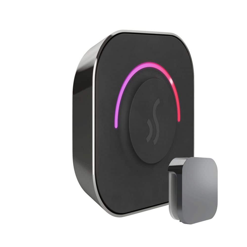TempoTouch Steam Shower Control and Steamhead in Brilliant Black