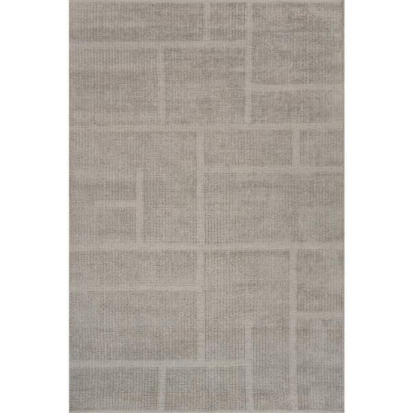 Cerisse Abstract Bohemian Area Grey 6 ft. x 9 ft. Indoor Area Rug