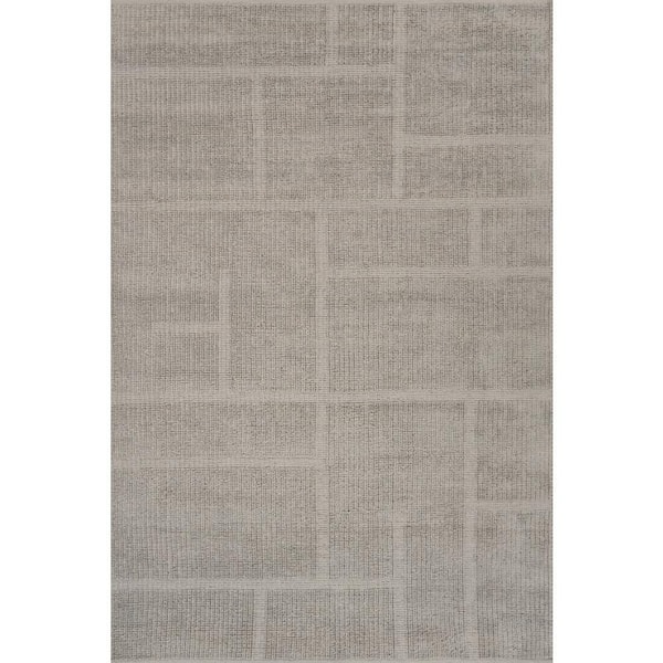 Cerisse Abstract Bohemian Area Grey 8 ft. x 10 ft. Indoor Area Rug