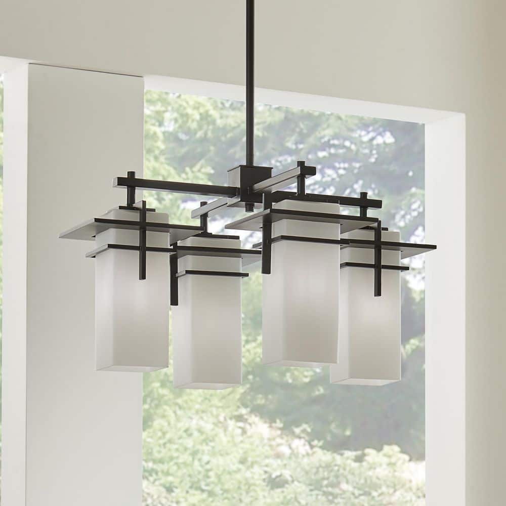 KICHLER Caterham 4-Light Olde Bronze Outdoor Porch Hanging