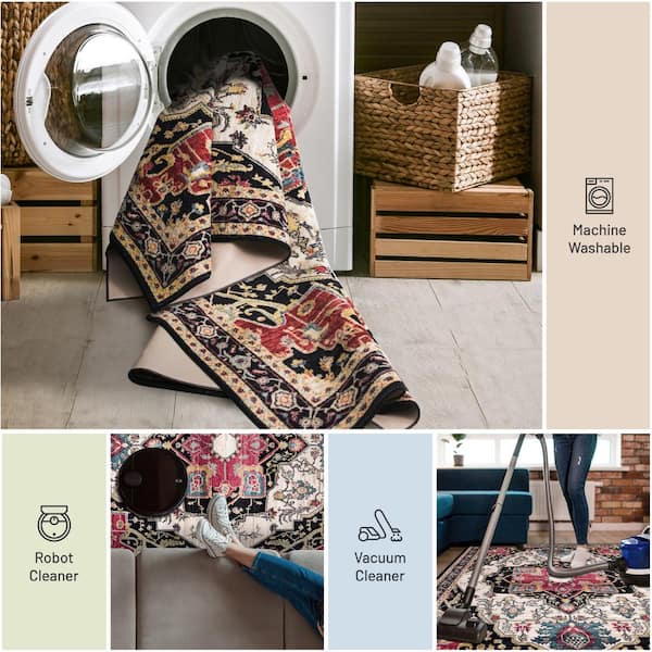 Oasis Medallion Washable store 8x10 ft. Area Rug