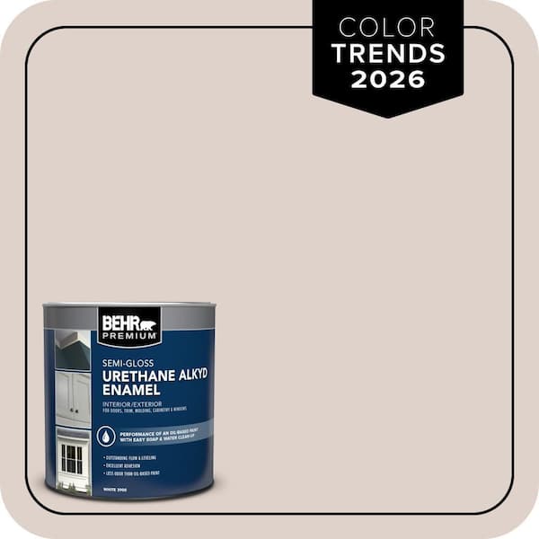 1 qt. #N150-1 Mocha Ice Semi-Gloss Enamel Urethane Alkyd Interior/Exterior Paint