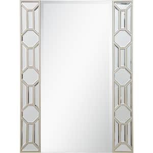 Lilian 26 in. x 35 in. Modern Rectangle Framed Decorative Mirror
