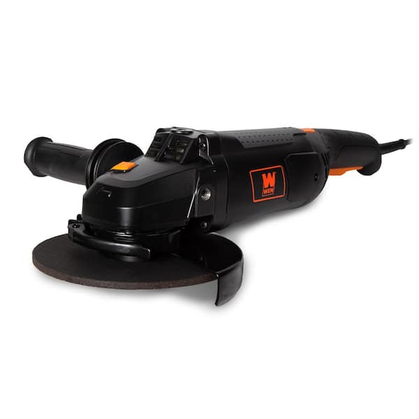 15-Amp 7 in. Corded Angle Grinder with Reversible Handle