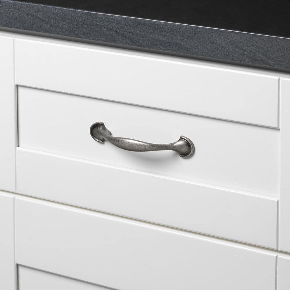Weathered Nickel Arch Cabinet Pulls with Mounting Hardware, 10-Pack