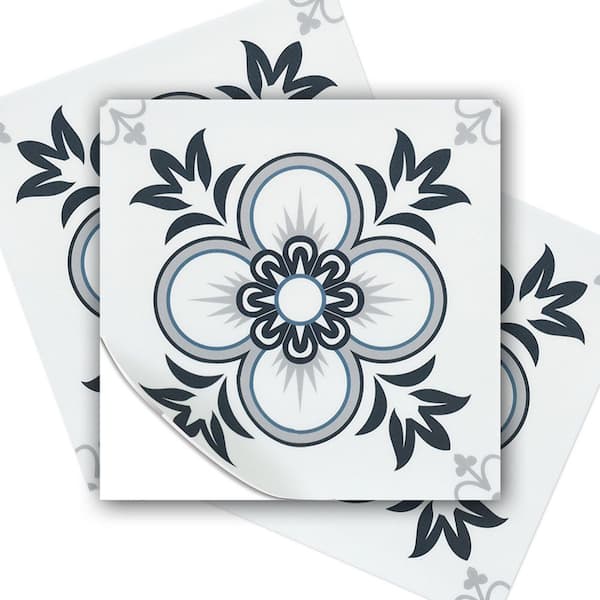 Multi-Colored 12 in. x 12 in. Vinyl Peel and Stick Backsplash, Self-Adhesive Wall Tile for Kitchen (10 sq. ft. /10-Pack)
