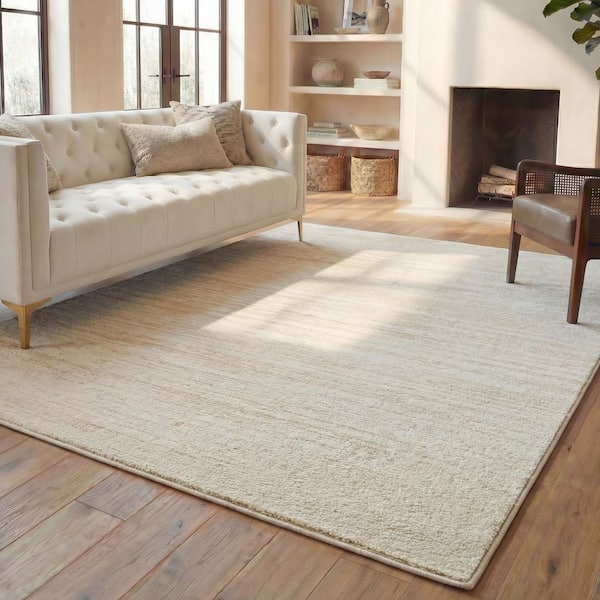 SAFAVIEH Adirondack Champagne/Cream Doormat 3 ft. x 4 ft. Solid