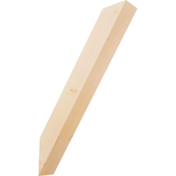 Ekena Millwork 3 1/2"W x 18"D x 26"H Traditional Smooth Knee Brace, Douglas Fir