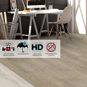 Take Home Sample - Drift Rigid Core Waterproof Plank Flooring 5 in. W x 7 in. L