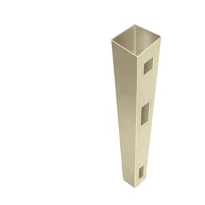 5 in. x 5 in. x 8-1/2 ft. Sand Vinyl End Fence Post