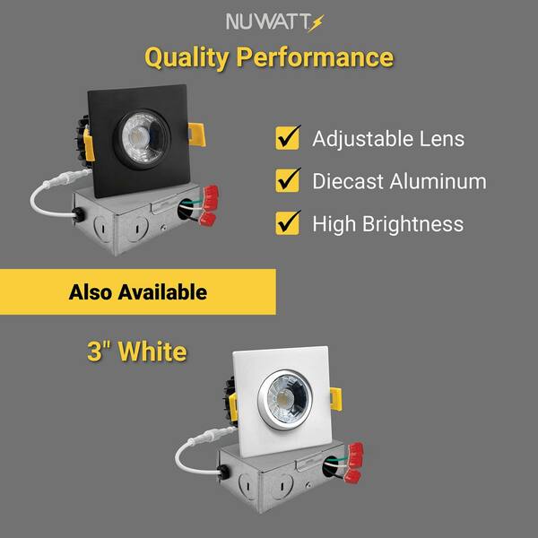6 Inch Retrofit Eyeball Gimbal Can Lights, Slim Design, Selectable CCT - Amicoli 6 Inch Retrofit Eyeball Gimbal Can Lights, Slim Design, Selectable CCT - Amicoli