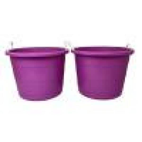 2 Gallon Pink Plastic Pail with Metal Handle