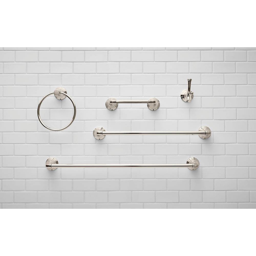 Polished Nickel Wall Mounted Towel Ring