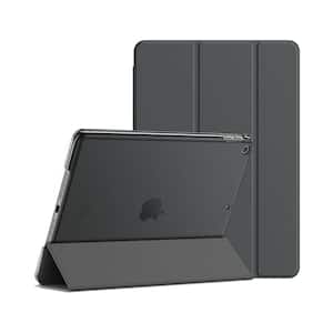 Slim Lightweight Smart Shell Stand Cover Case with Translucent Frosted Back Protector Fit for iPad 9.7 in. , Space Gray