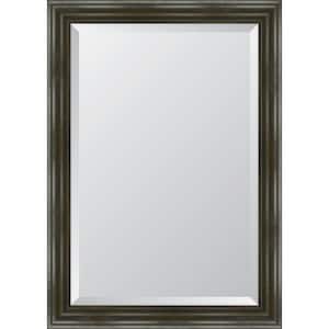 Medium Rectangle Gray Beveled Glass Classic Mirror (30 in. H x 42 in. W)