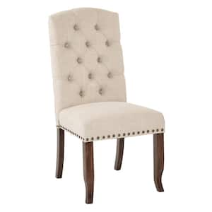 Jessica Linen Tufted Dining Chair
