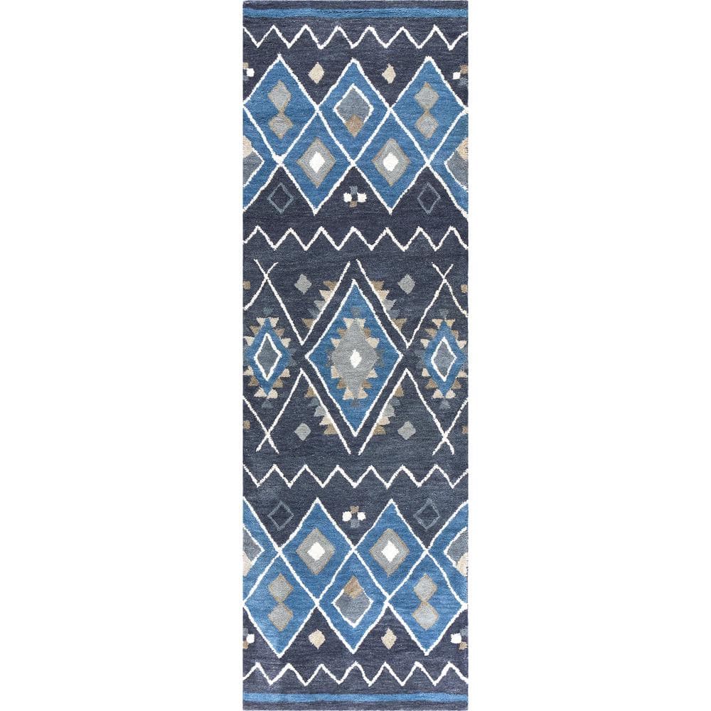 Pueblo Multi-Colored 2 ft. 6 in. x 8 ft. Native American Runner Rug ...