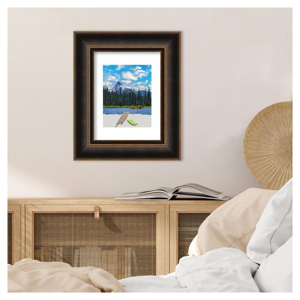 17" x 20" Satin White Wood Wall Picture Frame