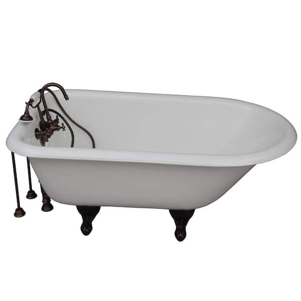 4.5 foot on sale clawfoot bathtub