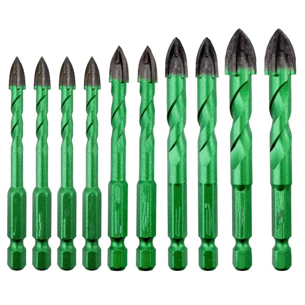 10 Pack Concrete Diamond Hole Saw Set for Wood Plastic Brick Ceramic Tile Etc, Diamond Core Drill Bit Carbide Tips price history on PriceWatchPro
