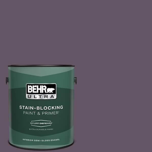 BEHR ULTRA 1 gal. Home Decorators Collection #HDC-CL-03 Grand Grape Extra Durable Semi-Gloss Enamel Interior Paint & Primer