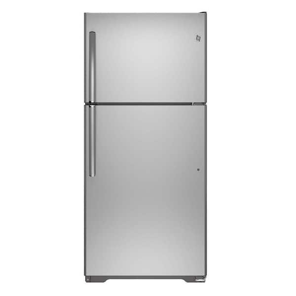 GE 18.2 cu. ft. Top Freezer Refrigerator in Stainless Steel, ENERGY STAR
