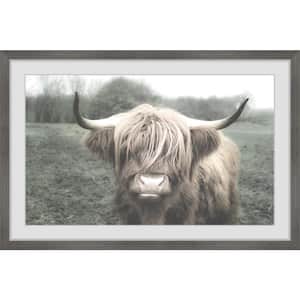 "Shaggy Cattle Hair" by Marmont Hill Framed Animal Art Print 24 in. x 36 in.