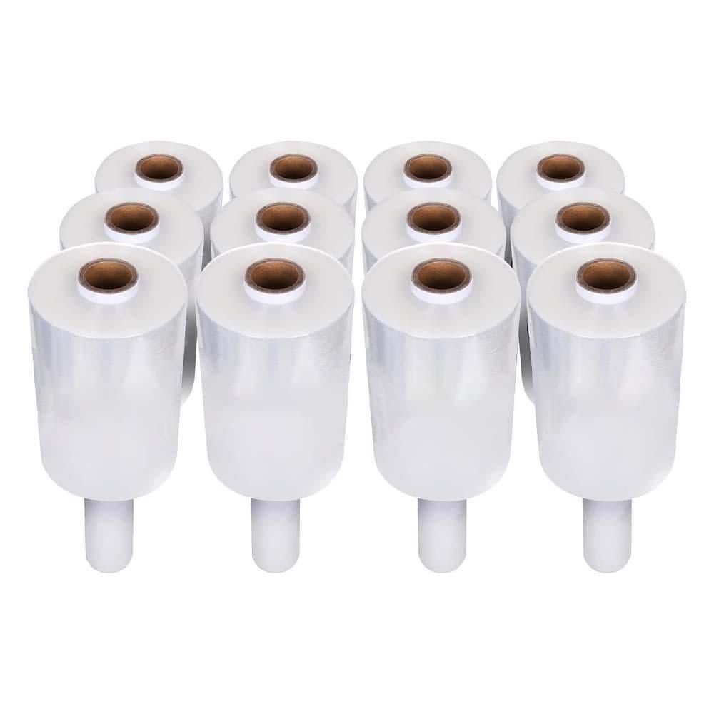 4 x 1000 ft. Stretch Wrap Film Roll with Handle 60-Gauge Durable Self-Adhering Clear Plastic for Moving Packing price history on PriceWatchPro