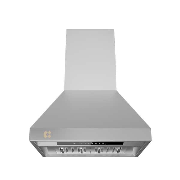 Professional Series 30 inch 304 Stainless Steel 950 CFM Wall Mount Range Hood with 4-Speed Levels and Smart Control