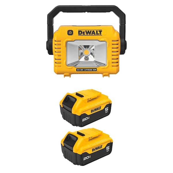 20-Volt MAX Lithium-Ion Compact Cordless Task Light with (2) 20-Volt MAX 5. 0Ah Battery