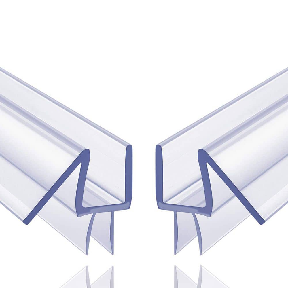 2-Pack 3/8 in. W x 39 in. L Clear Vinyl Shower Door Bottom Seal Liners for Glass Doors price history on PriceWatchPro