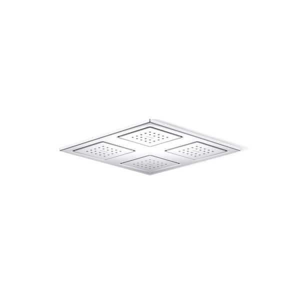 Awaken Rainhead 1-Spray 9.9 in. Single Ceiling Mount Fixed Rain Shower Head in Polished Chrome Awaken Rainhead 1-Spray 9.9 in. Single Ceiling Mount Fixed Rain Shower Head in Polished Chrome