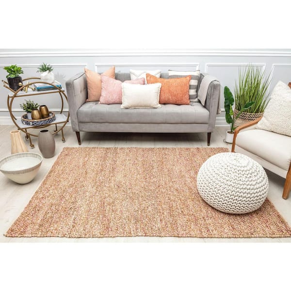 Dorian Blush Confetti 2 ft. x 3 ft. Farmhouse Orange Area Rug