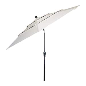 10 ft. Market Patio Umbrella with Double Air Vent in Beige