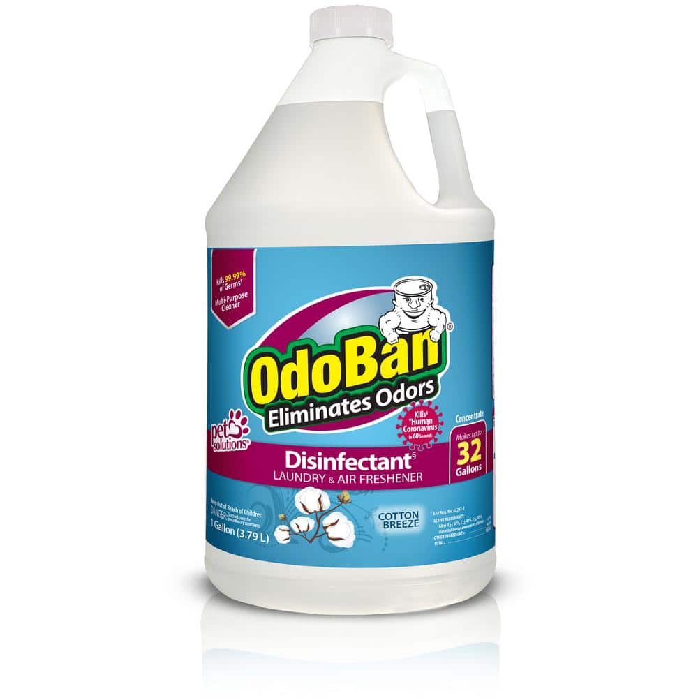 Odoban 1 Gal Cotton Breeze Disinfectant And Odor Eliminator Fabric Freshener Mold Control Multi Purpose Cleaner Concentrate 911801 G The