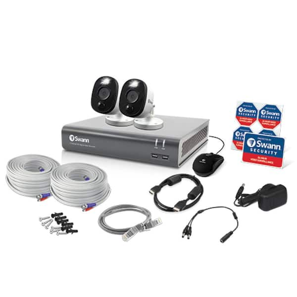 Swann DVR-4580 4-Channel 1080p 1TB DVR Security System with Two