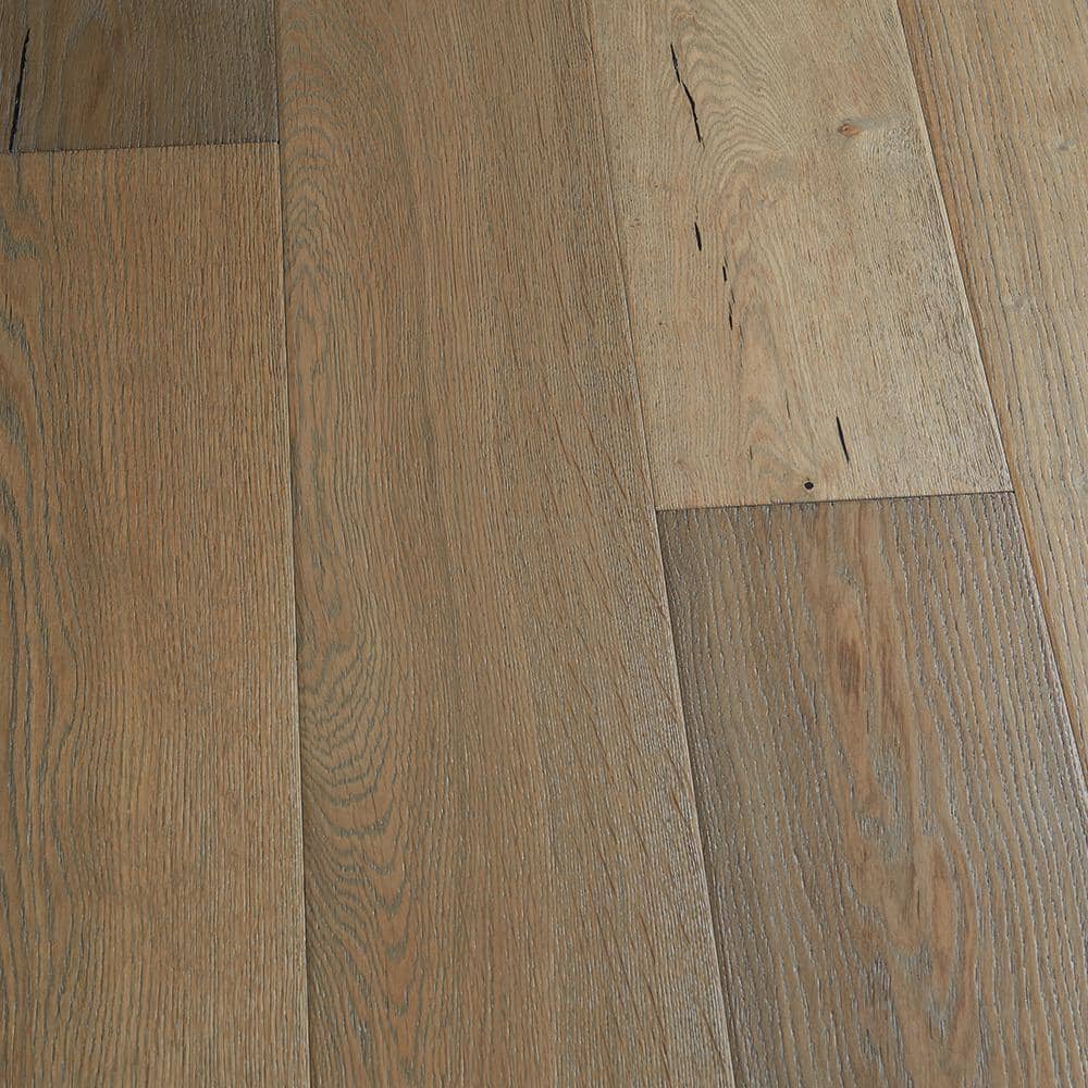 Malibu Wide Plank Take Home Sample - Castle Island French Oak Water  Resistant Wirebrushed Engineered Hardwood Flooring - 8.7 in. x 7 in.  HM-577141 - The Home Depot