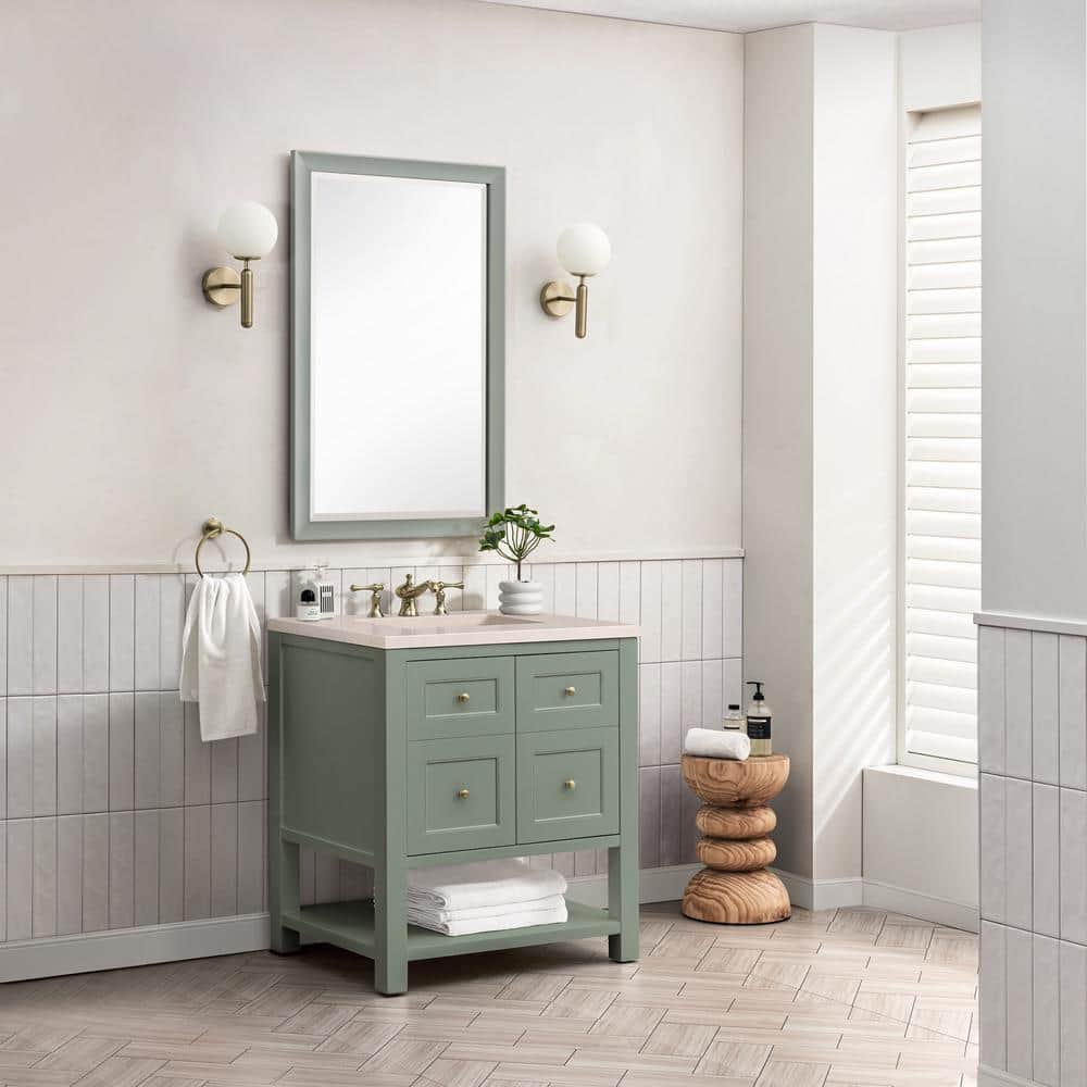 Breckenridge 30" Smokey Celadon Solid Wood Single Vanity