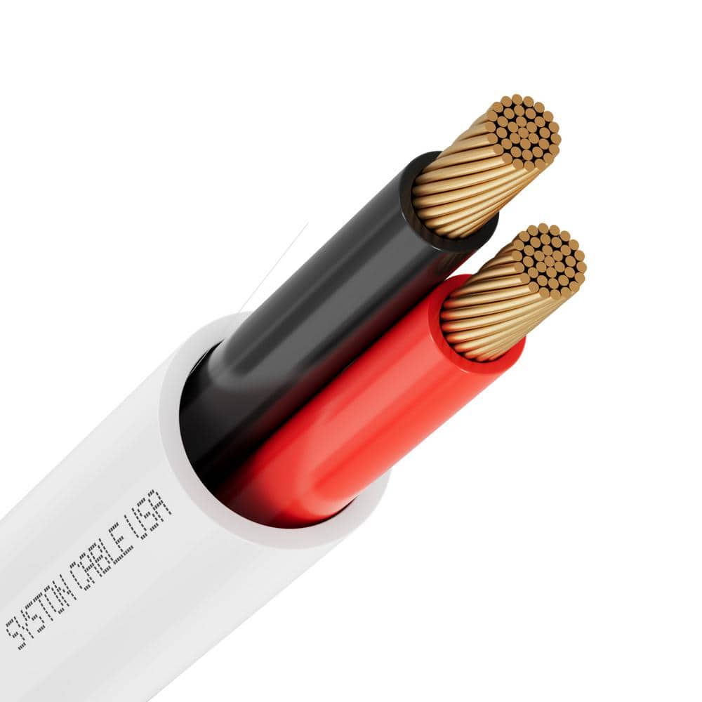 Syston Cable Technology 50 ft. 14/2 White Stranded Oxygen Free