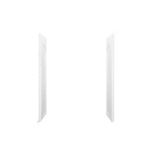 Ensemble 1-1/4 in. x 30 in. x 72-1/2 in. 2-piece Direct-to-Stud Pivot Frameless Shower End Wall in White