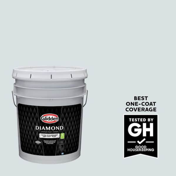 Glidden Diamond 5 gal. PPG1160-1 Harbor Mist Semi-Gloss Interior Paint with Primer