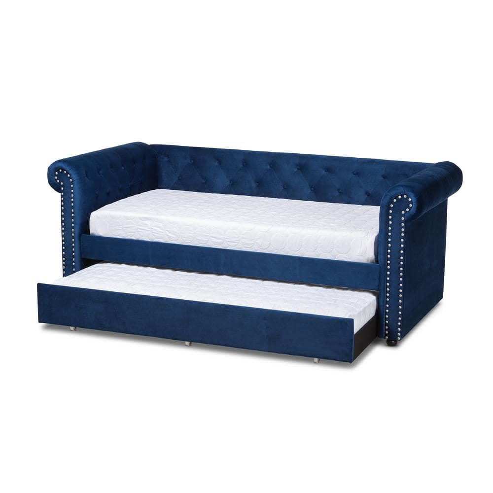 UPC 193271011957 product image for Mabelle Royal Blue Twin Daybed with Trundle | upcitemdb.com