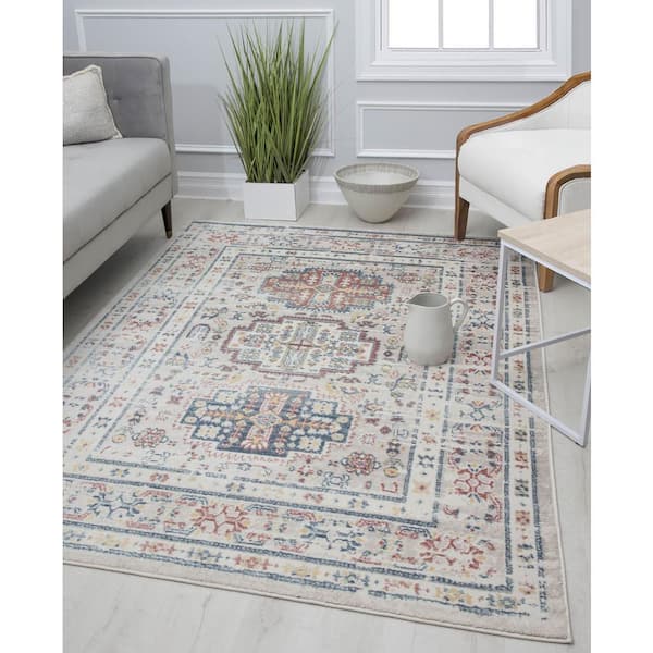 Gabriel Flaxen Sundara Red 8 ft. x 10 ft. Area Rug